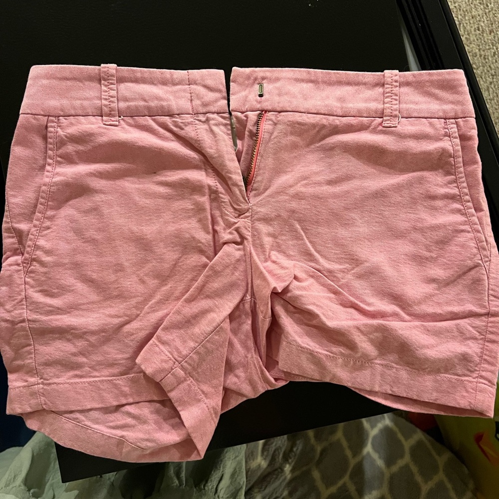 J. Crew Pink Bermuda Shorts Cotton Blend Summer Casual